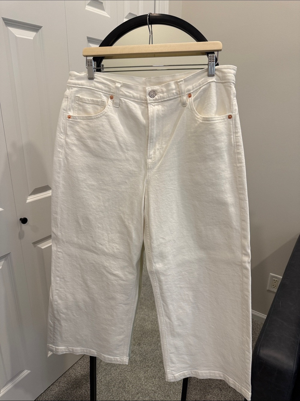Gap High Rise Stride Ankle White - NWOT